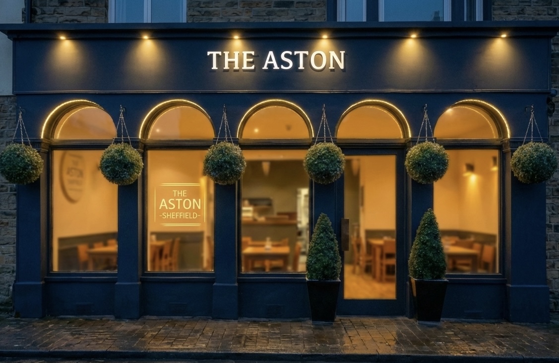 The Aston restaurant front