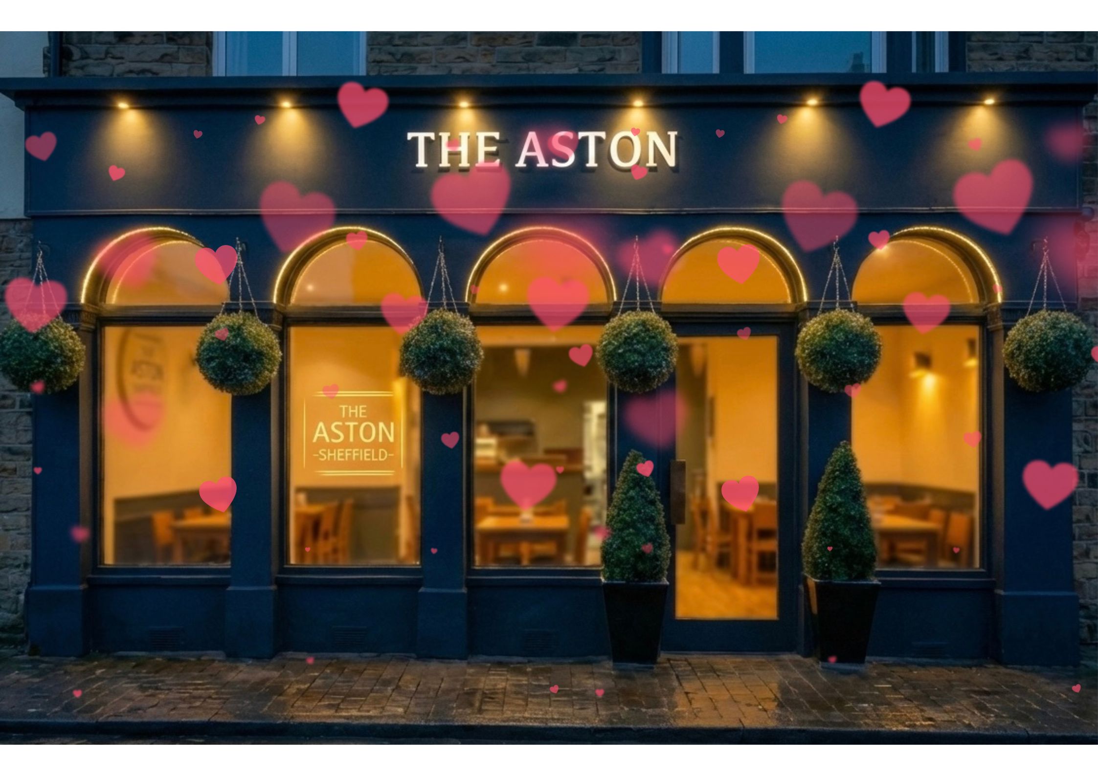 Romantic candlelit dinner